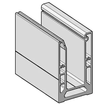 0883-12 Профиль s-102 (база) для стеклянных ограждений 6000мм